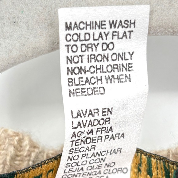 Vintage Dana Scott Pullover Sweater Knit Floral Bow Pattern Beige Red USA Size L - Picture 4 of 11